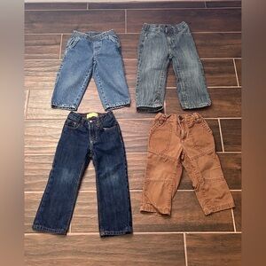 Boys Pants Lot Of 4 Size 18 Months Assorted Brands ￼